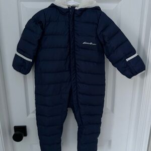 Eddie Bauer Navy Blue baby snowsuit